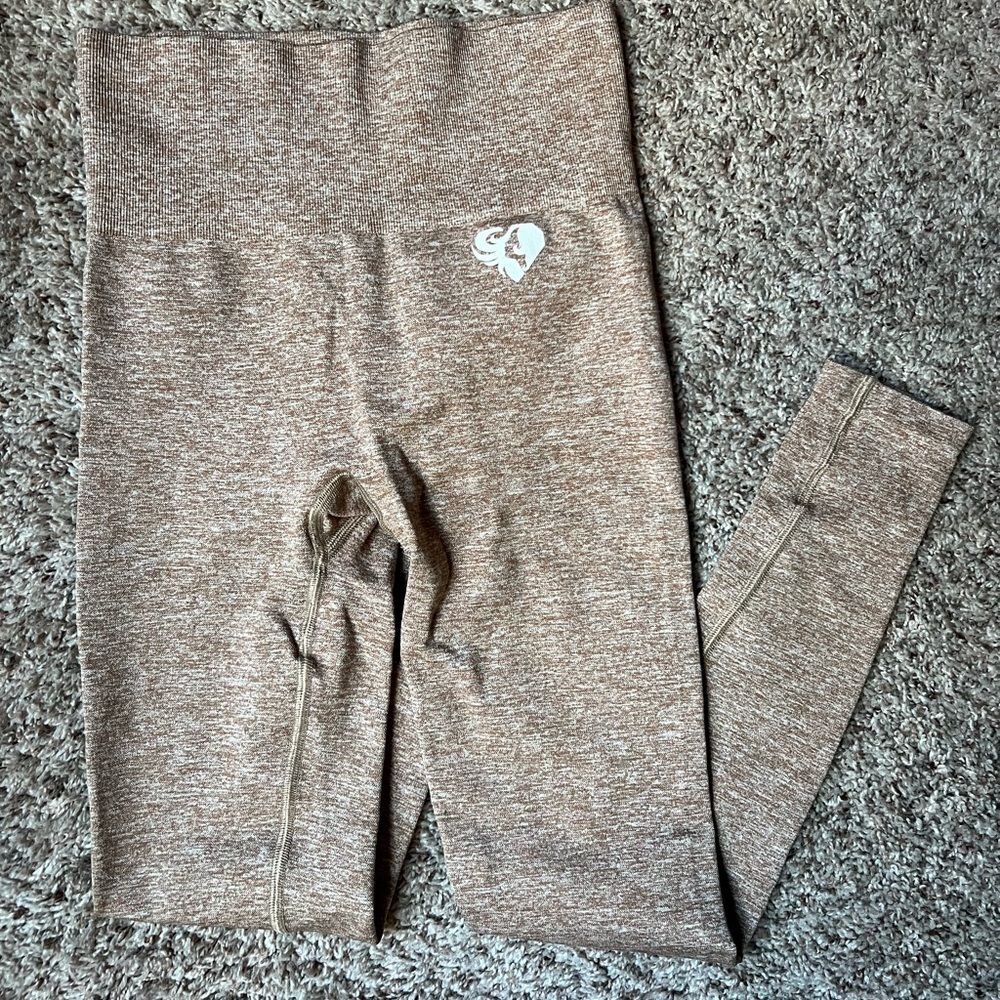 Womens best tan Marl leggings